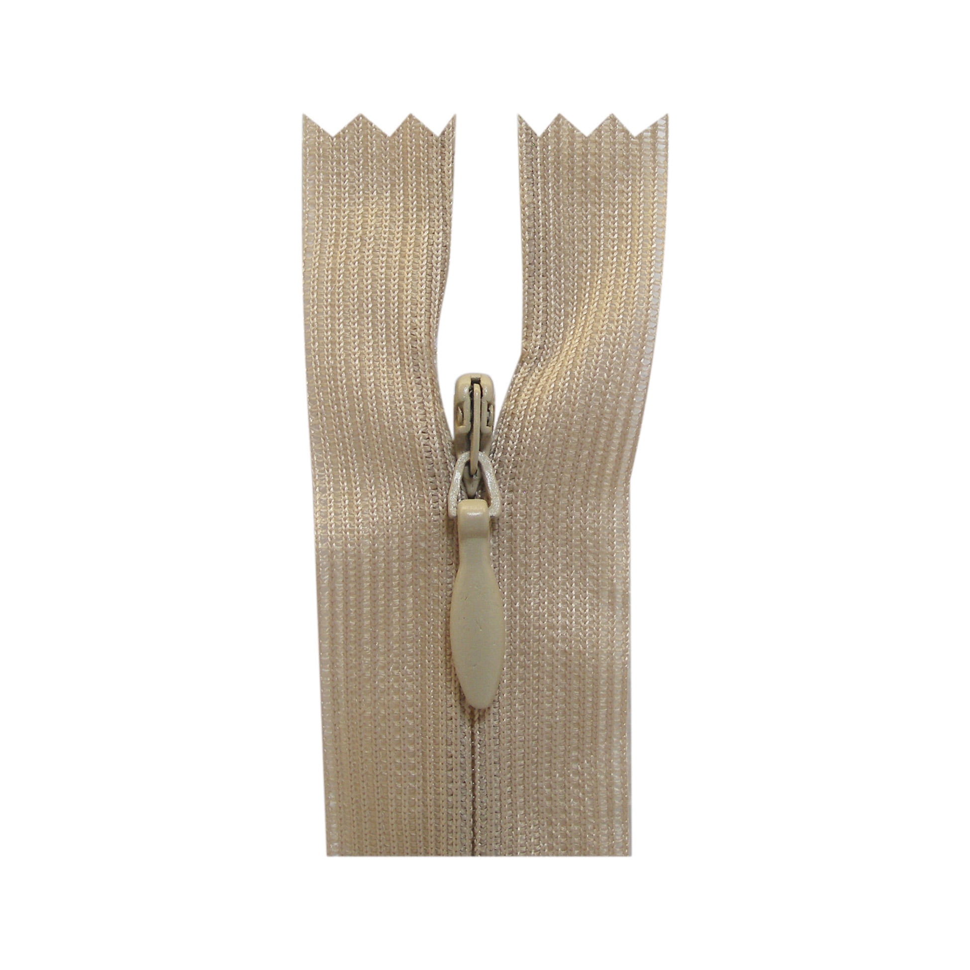 COSTUMAKERS Invisible Closed-End fermeture éclair 55 cm (21.7 in), Light beige, #2.5 spirale en nylon