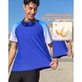 thumbnail image 4 of Charmo Chandails de Bain Dégradés à Manches Courtes pour Hommes Séchage Rapide UPF 50+ Protection Solaire Rash Guards Course Randonnée Natation Hauts, 4 of 9