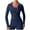 Sky Blue, variant on Women Fashion Long-sleeved Solid Zipper High-neck Outdoor Sportswear Jacket Top Blouse - Stylish Blouses for Women
