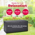thumbnail image 3 of Toomax Portofino Large 90 Gallon Plastic Outdoor Storage Backyard Deck Box, Gray, 3 of 12