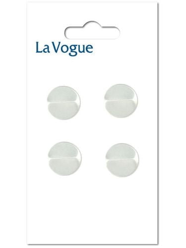 LA VOGUE Shank bouton blanc 12 mm (0.47 in)