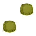 thumbnail image 2 of kurtrusly Chair Cover Slipcover Stretch Seat Computer Protection Set Anti-Dirty Thicken Solid Home Wedding Universal Decoration Yellow/Seat Mat 2Set, 2 of 6