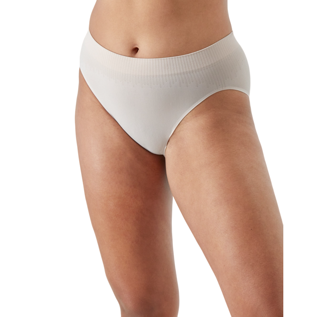 Bali Womens Comfort Revolution Modern Seamless Hi-Cut Panty, 9, Sandshell