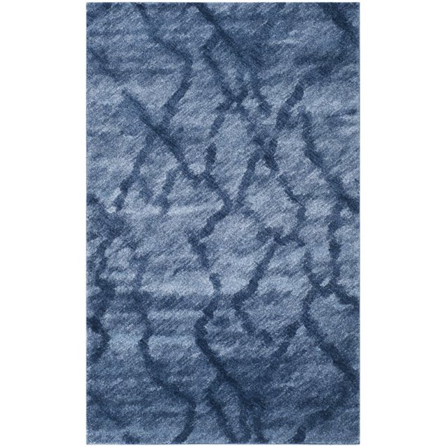 Safavieh Retro Collection RET2144-6570 Modern Abstract Blue and Dark Blue Area Rug (8'9" x 12')