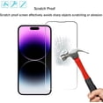 thumbnail image 3 of [3+3 Pack] for iPhone 12 Pro Max Screen Protector and Camera Lens Protector, 9H Hardness HD Tempered Glass Screen Protector for iPhone 12 Pro Max, Easy Installation, Bubble Free, 3 of 7