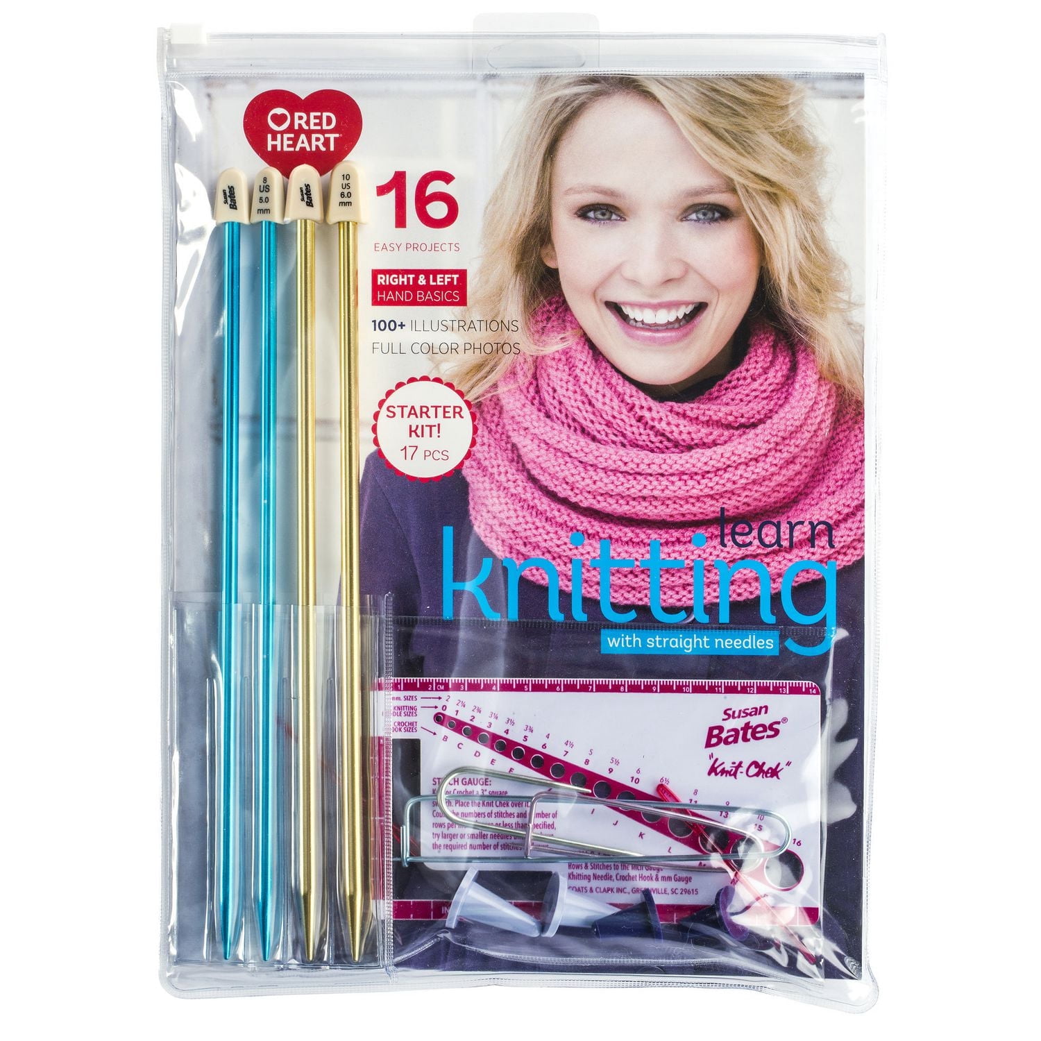 Red Heart Learn Knitting Kit (English)