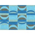 thumbnail image 1 of Ahgly Company Machine Washable Indoor Rectangle Transitional Glacial Blue Ice Blue Area Rugs, 4' x 6', 1 of 7