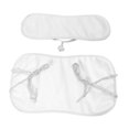 thumbnail image 2 of TISHITA Castor Oil Pack Wrap Set, Reusable Convenient with Front Bag Mess , Flannel White Elastic Cord, 2 of 8