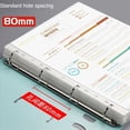 thumbnail image 3 of A4 Binder D-Type Punch Folder Office Storage File Ring Test Paper Data Storage Folder 4 Hole Binder Learning Supplies, 3 of 7