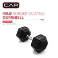 thumbnail image 2 of CAP Barbell Coated Hex Dumbbell, Single 3 - 100 lb, 2 of 7