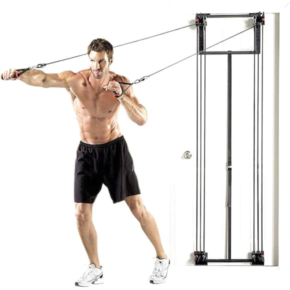 Tower 200 Gym de Porte pour Tout le Corps, 200 Exercices d'Entraînement de Résistance Intégrale à la Maison, Système Multi-Exercices, Équipement de Mise en Forme pour la Maison et le Bureau Monté à la Porte