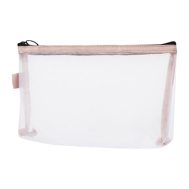 EGNMCR Pencil Pouch, Pencil Case, Pencil Box Cosmetic Mesh Storage Bag Portable Travel Compact Lipstick Storage Bag Key Card Zipper Bag pencil cases