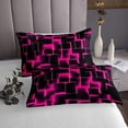 thumbnail image 3 of Erosebridal Gradient Checkered Bedspread Sets Twin Size,Buffalo Stereoscopic Bed Quilt,Geometry Decor,Breathable,2pcs, 3 of 5