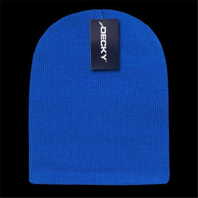 Decky 614-RYL Bonnets Courts en Acrylique, Royal
