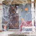 thumbnail image 2 of Japceit Décorations de Toile d'Araignée d'Halloween 20 Pi2 Déco Toile Extensible avec Fausses Toiles d'Araignée en Plastique Toile d'Araignée Extérieure Déco d'Halloween, 2 of 9