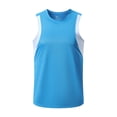 thumbnail image 2 of Timegard Athletic Tops for Men Crewneck Lightweight Color Block Casual Breathable Running Tee Shirts, 2 of 5