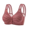 thumbnail image 1 of Yuyuzo Front Closure Bras for Women Plus Size Wireless Full Coverage Breathable Push up Daily Bras, 1 of 3