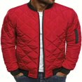 thumbnail image 1 of Blouson Bombardier pour Hommes Décontracté Automne Hiver Veste et Manteaux Style Militaire, 1 of 4