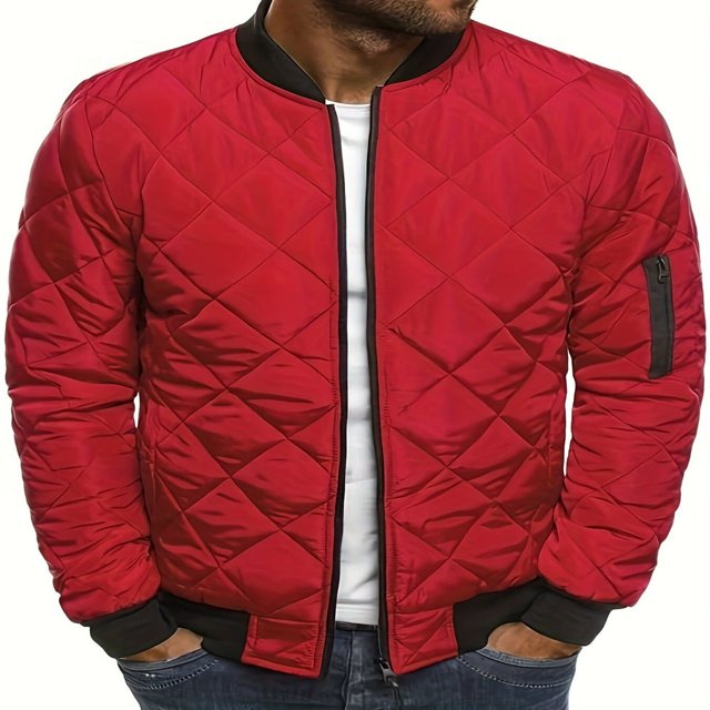 Blouson Bombardier pour Hommes Décontracté Automne Hiver Veste et Manteaux Style Militaire
