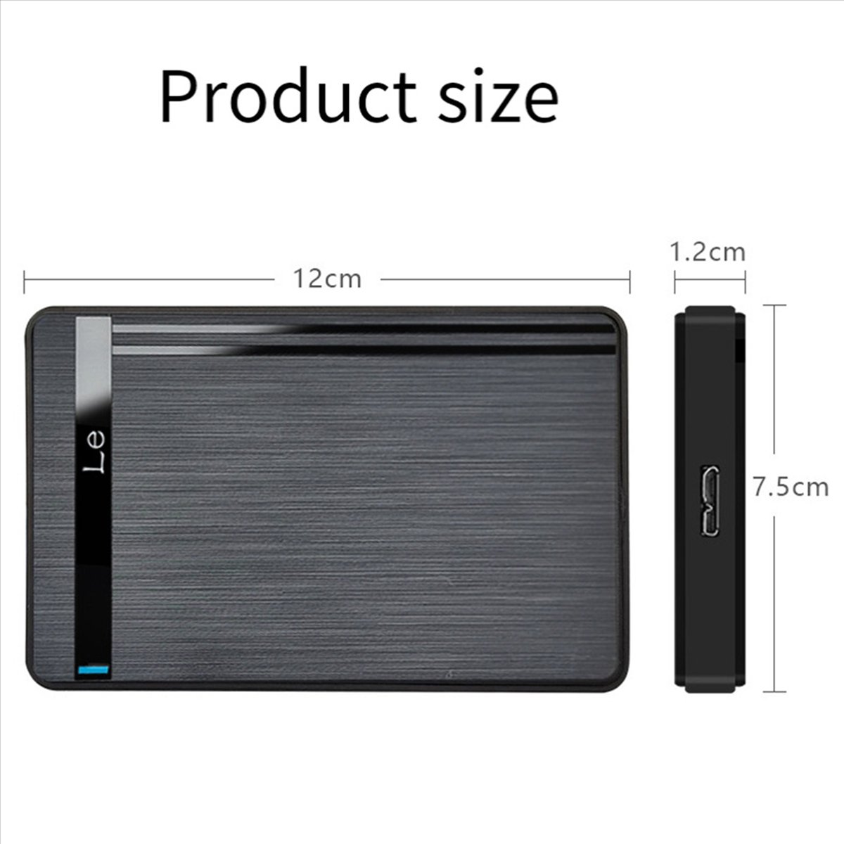 3pcs 2.5inch HDD SSD Enclosure USB 3.0 to External Hard Drive Case for Laptop Desktop PC High-Speed Data Transfer