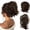 Brown4, variant on Messy Bun Hair Piece Clip In Ponytail Extension With Bendable Wire For Women Natural Updo Styling Accessory
