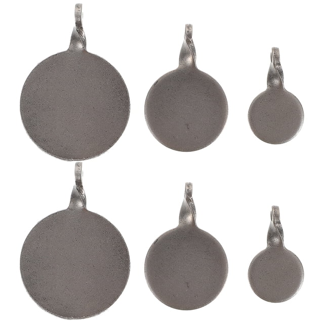 6 Pcs Cibles en Acier Inoxydable Gris Foncé pour Amateurs de Tir Intérieur et Extérieur