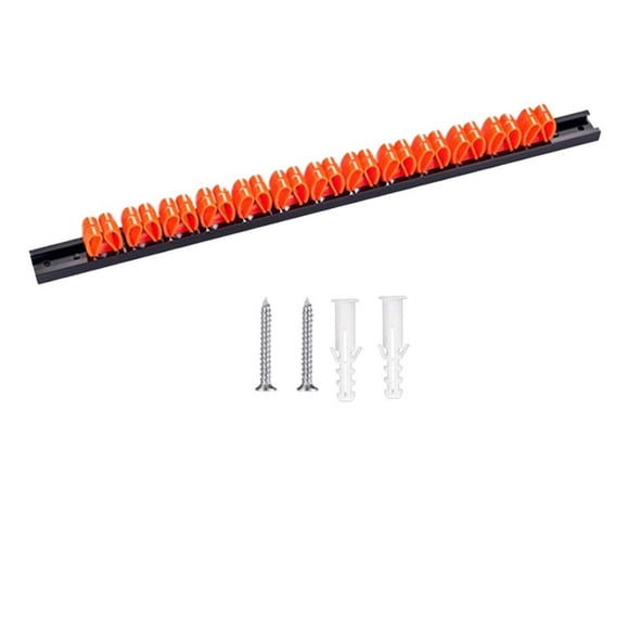 Lefu 1pc Screwdriver Organizer ABS Wall Mount Plastic Wrench Screwdriver Organizer Rail Rack Storage Holder Hand Tools Parts