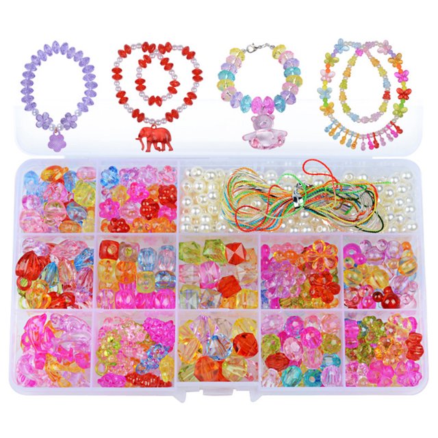 DIY Bead Set Creative Educational DIY Craft Bead Loose Bead Spacer Bead for Girl