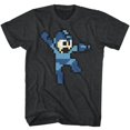 thumbnail image 1 of Mega Man Jumpman Black Heather Adult T-Shirt 3Xlt, 1 of 2