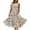 White, variant on HAWEE Mommy and Me Dresses Floral Printed Ruffles Short Sleeve Beach Mom Daughter Family Matching Outfits Long Maxi Dress