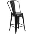 thumbnail image 1 of Bowery Hill Metal 24'' Counter Stool in Black, 1 of 4