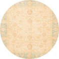 thumbnail image 1 of Ahgly Company Indoor Round Abstract Khaki Gold Oriental Area Rugs, 8' Round, 1 of 6