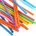 thumbnail image 1 of 100 Pcs/Bag Disposable Plastic Straw Color Art Straws Curved DIY Shape Straw PP Elbow Strong And Sturdy, 1 of 5