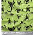 thumbnail image 1 of Soimoi Tissu Poly Georgette Formes Géométriques et Tissu Imprimé Scorpion au Mètre 52 Pouces de Large, 1 of 1