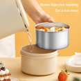 thumbnail image 4 of Office Portable Microwave Oven Thermal Insulation Washable Container Camping Lunch Box Traveling Detachable Food Storage Case Washable Container Blue Small, 4 of 9
