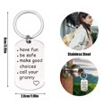 thumbnail image 2 of Porte-clés Cadeaux Famille Collier Mère Père Fille Pendentif Porte-Clés, 2 of 4
