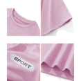 thumbnail image 4 of Hiiyo Little Girls Quick Drying Sports Tracksuit Short Sleeve T-Shirt Shorts Set, Sizes 5-6Y, 4 of 4