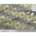 thumbnail image 3 of Soimoi Silk Fabric Geometric Kilim Printed Craft Fabric by The Yard 42 Inch Wide, 3 of 3