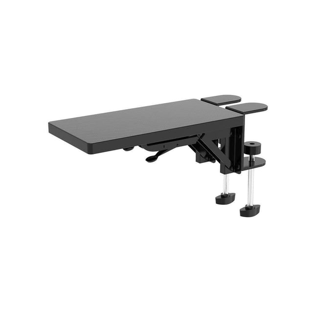 facefd Wood Computer Arm Rest for Desk Folding Computer Desk Extender for Desk Black