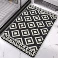 thumbnail image 2 of Upgrade to Elegance with our 20x32in Non-Slip Tribal Style Bath Rug Runner - Luxury Microfiber Bathroom Rugs, Machine Washable. Perfect for Your Tub and Shower Floor!, 2 of 5