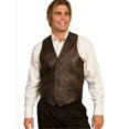 thumbnail image 1 of Scully 206-161-L Men Leather Lapel Vest - Brown Buff- Large, 1 of 1