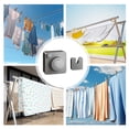 thumbnail image 3 of Portable Indoor Laundry Line with Retractable Wall Mount for Bedrooms Balconies Bathrooms and Hotels - Stainless Steel Aluminum Inner Wire Clothes Drying System for Home Use, 3 of 7