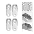 thumbnail image 2 of 12 Pcs Douille d'Extrémité de Tige de Garde-Robe pour Poteau de Placard Support de Douille de Bride de Tuyau de Placard, 2 of 5
