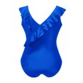 thumbnail image 5 of Bocqde Women Swimsuits Fashion Solid Color Loose Fit Ruffle Monokini Swimwears Ladies One Piece Bathing Suits, 5 of 5