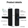 thumbnail image 5 of Serrure de Porte Intelligente avec Poignée, Entrée Sans Clé, Serrure de Porte pour Porte d'Entrée, Serrure Wi-Fi, Application Smart Life Free, Télécommande de Porte 35-120 mm, Installation Facile, 5 of 5