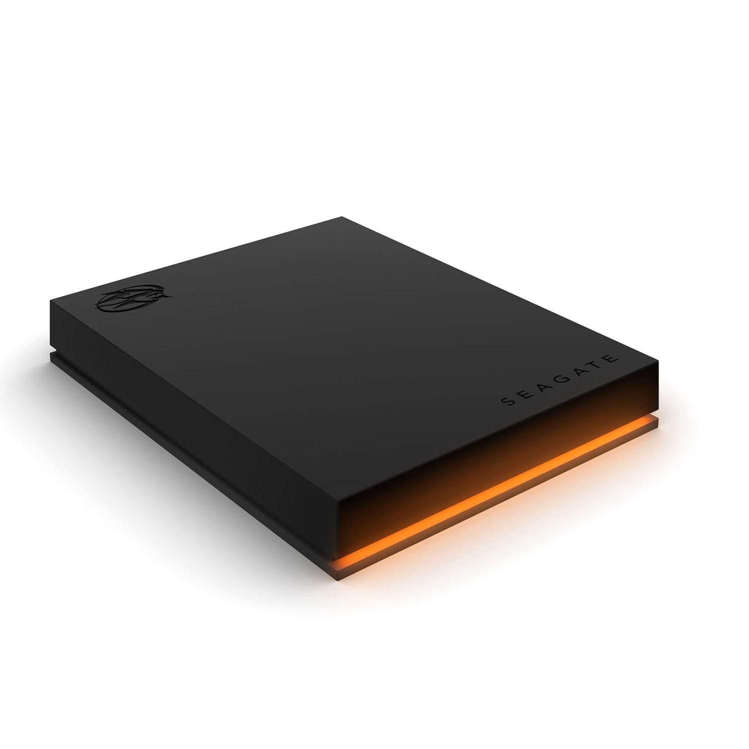 Disque dur externe Seagate FireCuda Gaming, 1 To - USB 3.2 Gen 1, éclairage LED RGB pour PC et Mac avec services de récupération de données Rescue (STKL1000400)