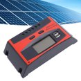 thumbnail image 1 of Contrôleur Solaire DPPT, 12V 24V Double USB Panneau Solaire Régulateur Intelligent avec Affichage LCD Réglage Automatique des Paramètres Contrôleur de Panneau Solaire Compact pour la Maison, 1 of 7
