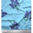thumbnail image 1 of Soimoi Rayon Fabric Lavender Flower Print Fabric by the Yard 42 Inch Wide, 1 of 3