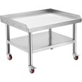 thumbnail image 1 of Ourlova Table Support de Gril en Acier Inoxydable 36*28 Pouces, pour Cuisine de Restaurant Commercial à Domicile avec Roue, 1 of 6