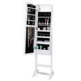 thumbnail image 2 of Giantex Armoire à Bijoux Boîte Organisateur d'Armoire avec 18 DEL, sur Pied pour Maison Chambre 16 Porte-Rouge à Lèvres 1 Miroir de Maquillage Intérieur Lumières Complètes, Grand Rangement Armoires Miroir Armoires à Bijoux (Blanc), 2 of 8